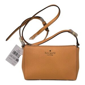 Kate Spade Leila Mini Top Zip Crossbody in Orange Cream